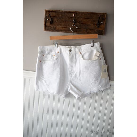 Citizens of Humanity Annabelle Long Shorts 32 NWT White - Picture 2 of 4